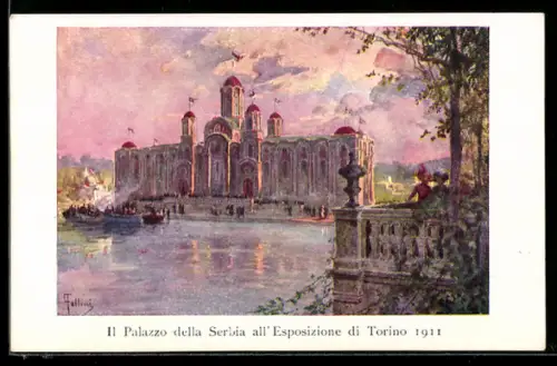 AK Torino, Esposizione Internazionale 1911, Il Palazzo della Serbia