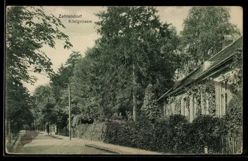 AK Berlin-Zehlendorf, Partie in der Königstrasse
