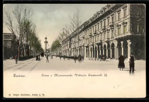 AK Torino, Corso e Monumento Vittorio Emanuele II.