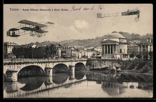 AK Torino, Ponte Vittorio Emanuele e Gran Madre