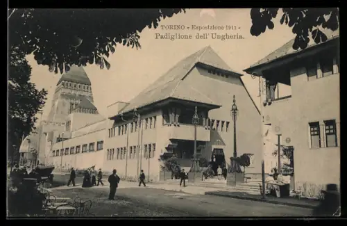 AK Torino, Esposizione 1911, Padiglione dell`Ungheria, Ausstellung