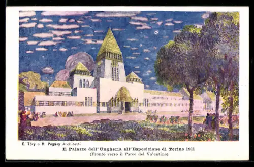 AK Torino, Esposizione Internazionale 1911, Il Palazzo dell`Ungheria