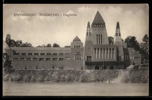 AK Torino, Esposizione Internazionale 1911, Ungheria, Ausstellung