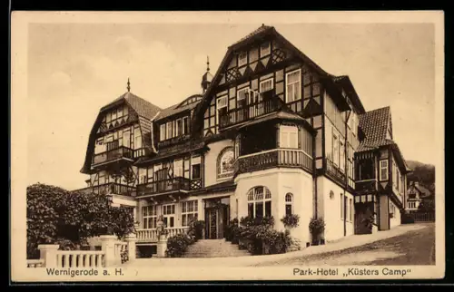 AK Wernigerode a. H., Park-Hotel Küsters Camp, Inh. Ernst Salzwedel