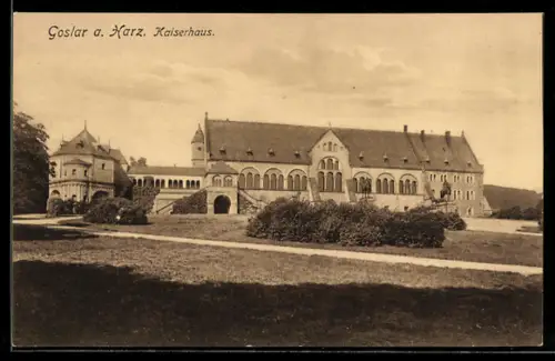 AK Goslar a. Harz, Kaiserhaus, Panorama
