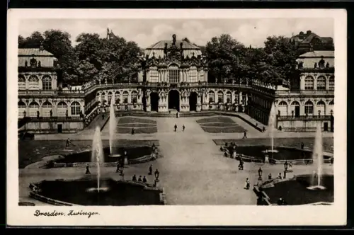AK Dresden, Zwinger, Brunnenanlagen
