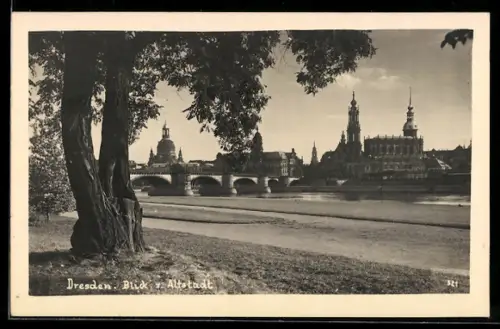 AK Dresden, Blick zur Hofkirche