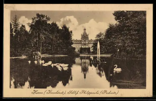AK Hanau, Schloss Philippsruhe, Parkseite