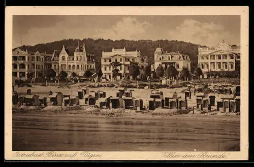 AK Binz auf Rügen, Villen am Strande