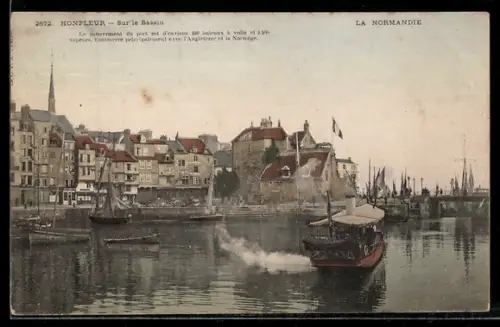 AK Honfleur, Sur le Bassin
