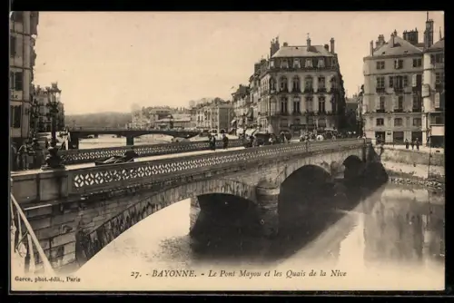 AK Bayonne, Le Pont Mayou et les Quais de la Nive