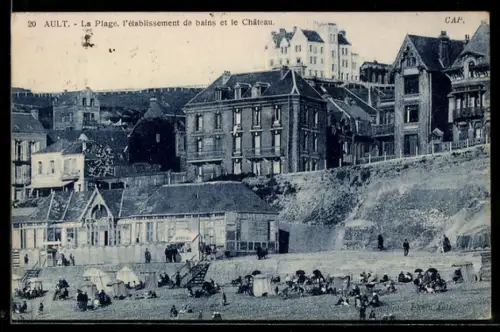 AK Ault, La Plage, l`établissement de bains et le Château