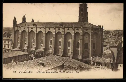AK Toulouse, L`Eglise des Jacobins