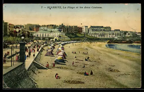 AK Biarritz, La Plage et les deux Casinos