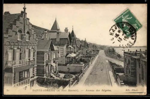 AK Sainte-Adresse /le Nice Havrais, Avenue des Régates
