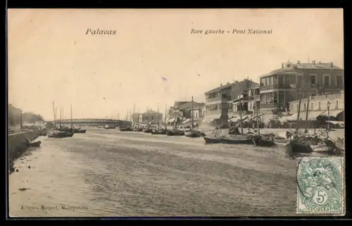 AK Palavas, Rive gauche, Pont National