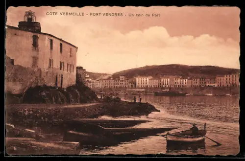 AK Port-Vendres, Un coin du Port