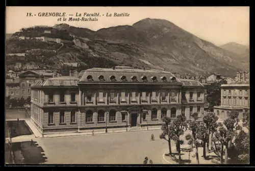 AK Grenoble, La Faculté, La Bastille et le Mont-Rachais