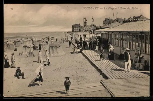 AK Houlgate, La Plage à l`Heure des Bains