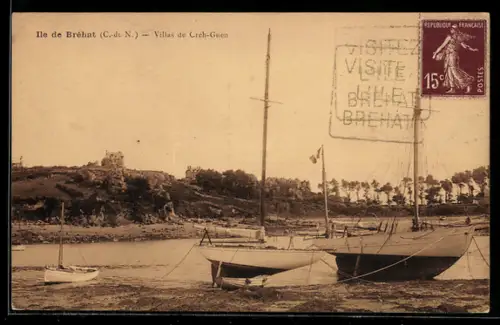 AK Ile de Bréhat /C.-d. N., Villas de Creh-Guen