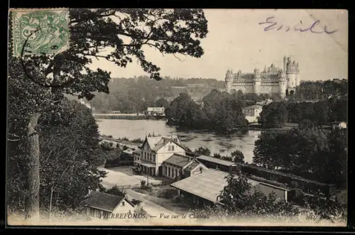 AK Pierrefonds, Vue sur le Château