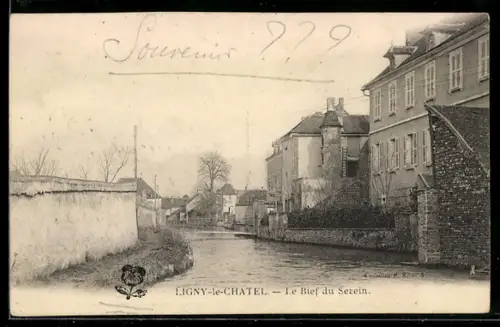 AK Ligny-le-Chatel, Le Bief du Sezein