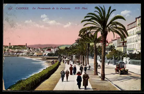 AK Cannes, La Promenade de la Croisette