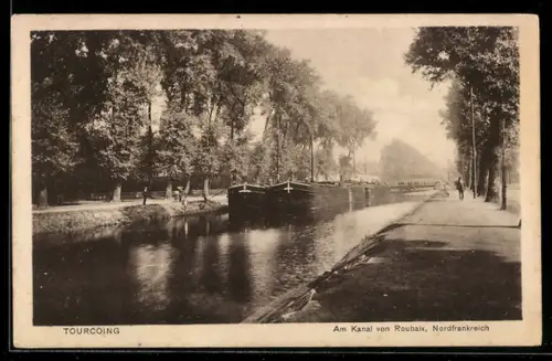 AK Tourcoing, Am Kanal von Roubaix