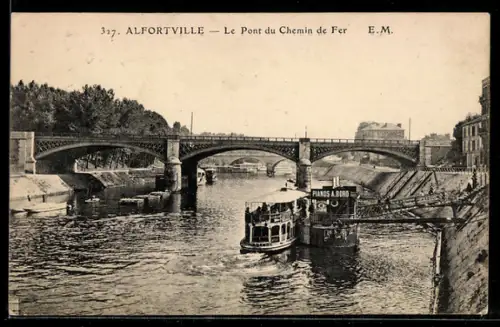 AK Alfortville, Le Pont du Chemin de Fer