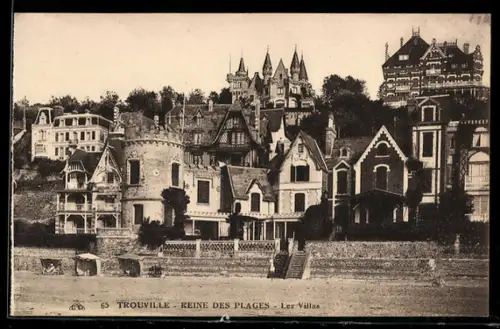 AK Trouville, Reine des Plages, Les Villas