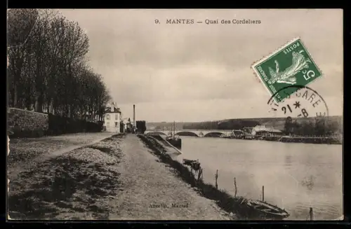 AK Mantes, Quai des Cordeliers