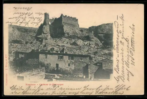AK Vaucluse, Château de Pétrarque