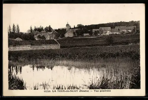 AK La Tour-de-Scay /Doubs, Vue générale
