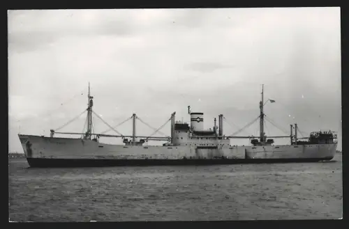 Fotografie Griechisches Frachtschiff Penelope von 1941 vor einem schwedischen Hafen