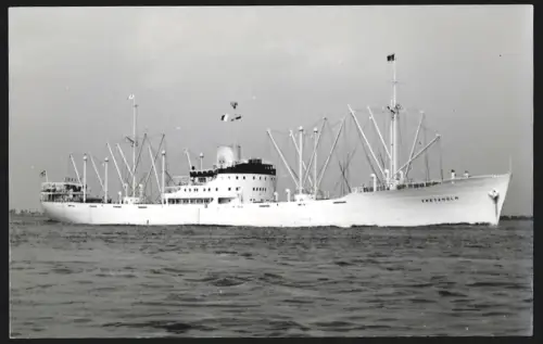 Fotografie Schwedisches Frachtschiff Vretaholm im Fahrt
