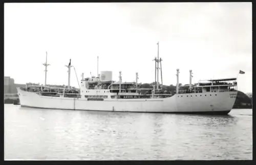 Fotografie Schwedisches Frachtschiff Vasaholm aus Göteborg in Heckansicht