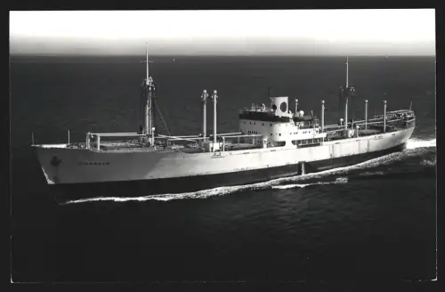 Fotografie Frachtschiff Tidaholm von 1943 hohe Fahrt laufend