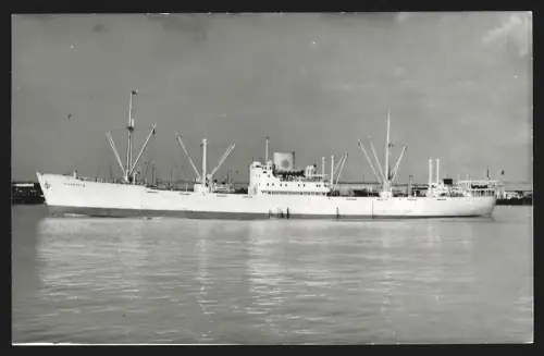 Fotografie Schwedisches Frachtschiff Stegeholm von 1939 querab von Backbord