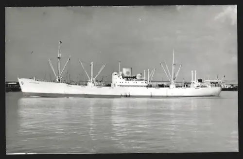 Fotografie Schwedisches Frachtschiff Stegeholm querab von Backbord