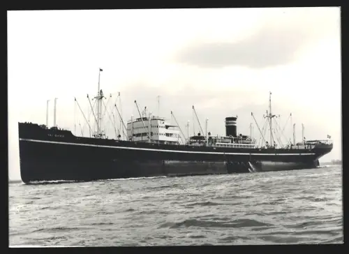 Fotografie Norwegisches Frachtschiff Tai Shan in Ballast fahrend