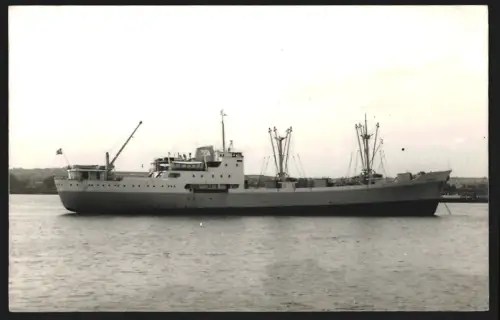 Fotografie Frachtschiff Bayard von 1951 in Fahrt für die Fred Olsen Line