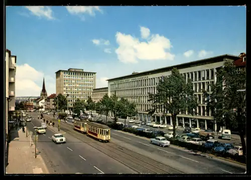 AK Kassel, Ständeplatz mit Strassenbahn