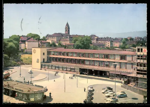 AK Kassel, Hauptbahnhof mit Parkplatz
