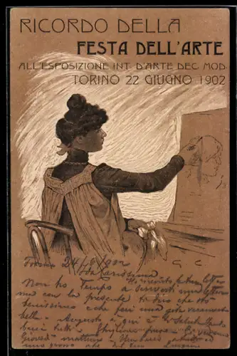 AK Torino, Esposizione int. d`Arte 1902