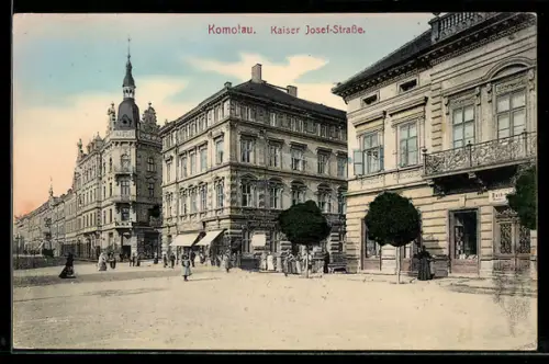 AK Komotau / Chomutov, Kaiser Josef-Strasse