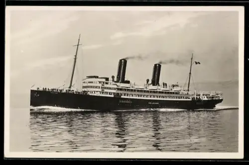 AK Passagierschiff S.S. Helouan vom Lloyd Triestino hohe Fahrt laufend