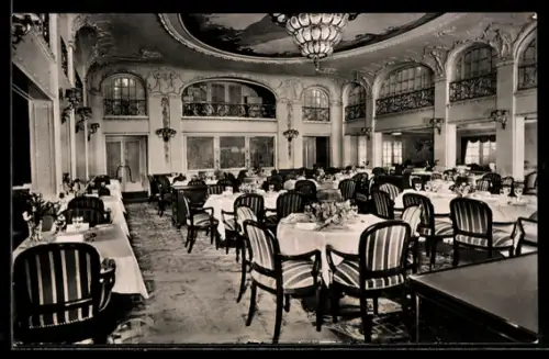 AK Passagierschiff New York der Hamburg-Amerika Linie, Halle 2. Klasse