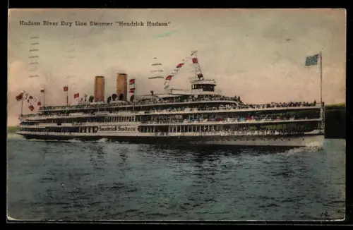 AK Passagierschiff Hendrick Hudson der Hudson River Day Line
