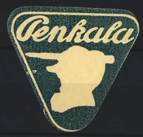 Reklamemarke Penkala, Silhouette mit Füllfederhalter