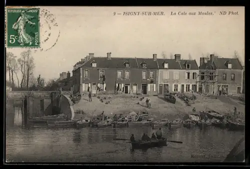 AK Isigny-sur-Mer, La Cale aux Moules